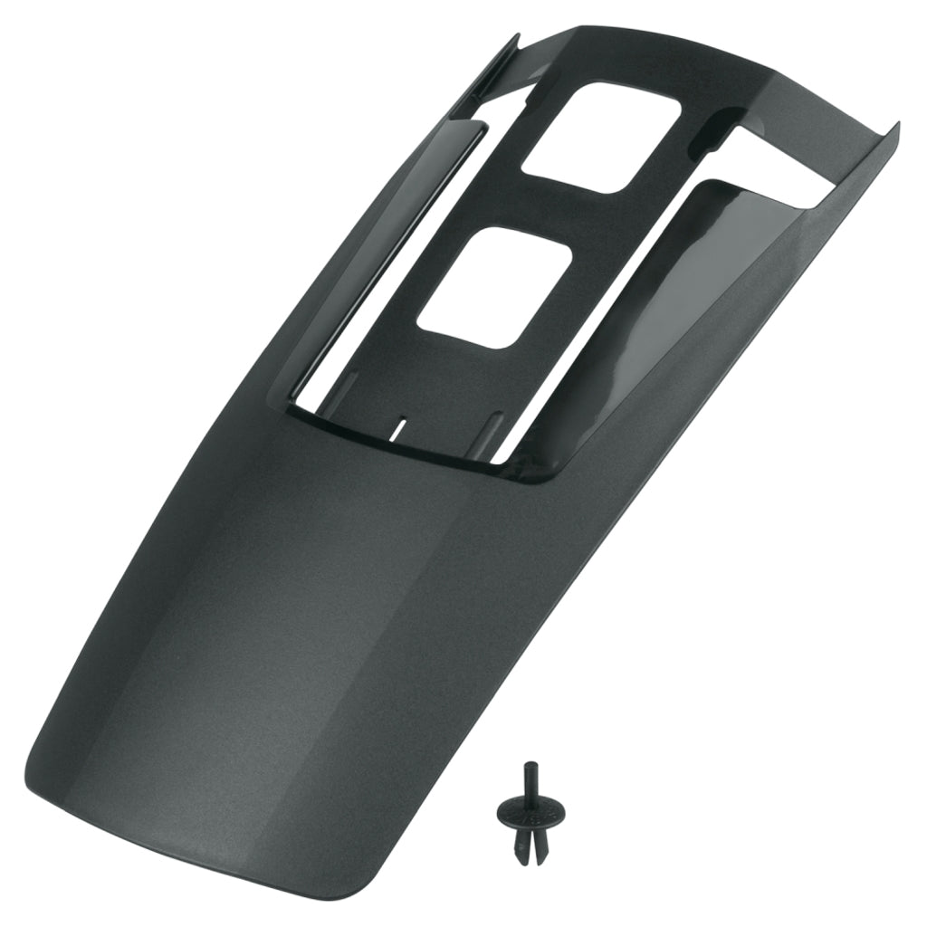 Zwart SKS achterspatbord Mudrocker PVC voor 27.5/29 inch mountainbikes, bescherming tegen modder en water.
