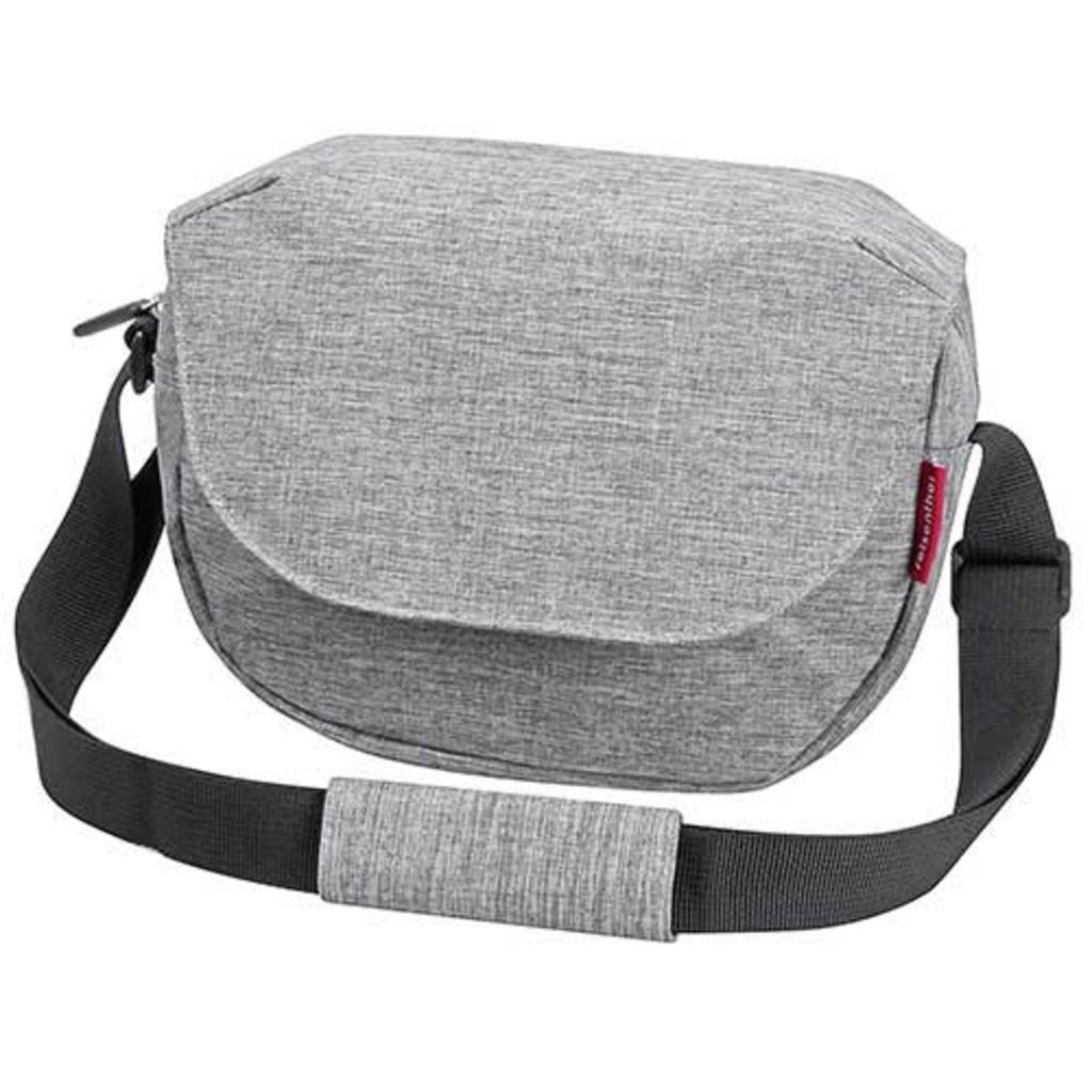 Fietsstuurtas met KLICKfix FunBag Dots van 4 liter, kleurrijke dots decoratie, stevig en praktisch voor fietsaccessoires.