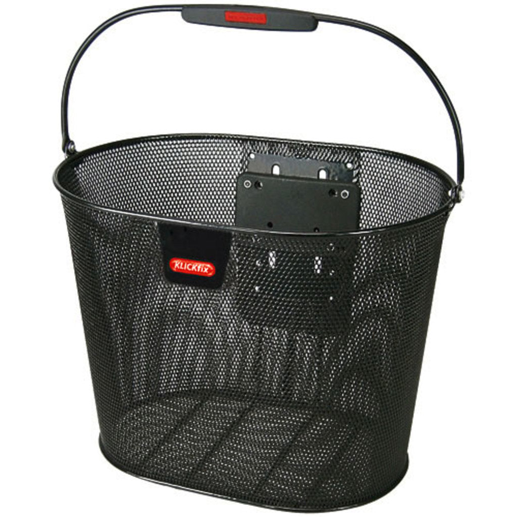 KLICKfix Mand Oval Plus EF Basket Zwart 18 Liter
