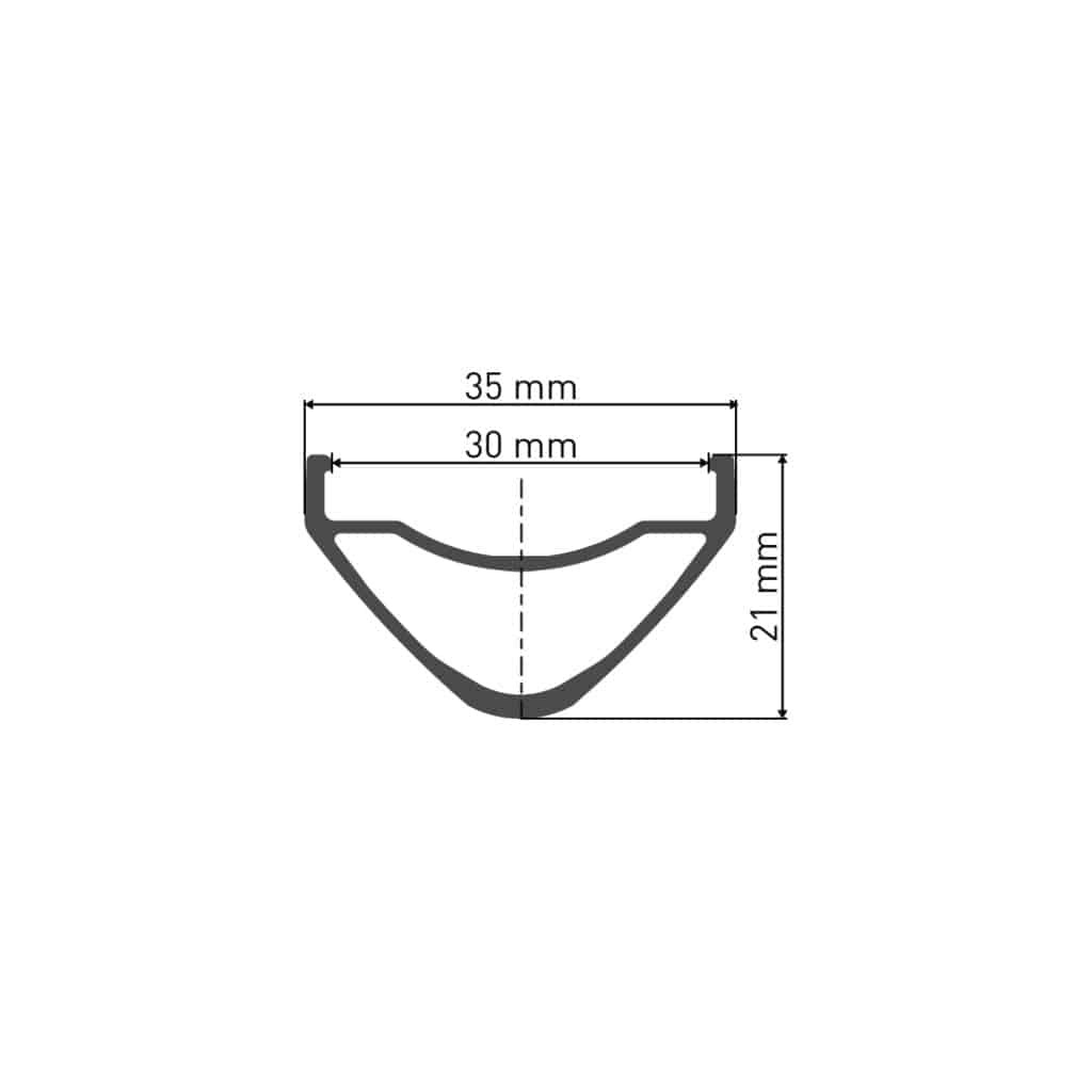 Voorwiel 29" DT Swiss HX1700 Spline 30 Boost Disc IS Aluminium Zwart - Le Coq Wielerartikelen