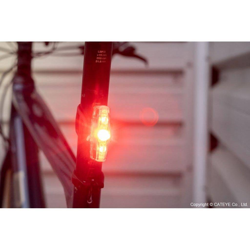 Lampset Cateye Ampp400 + Viz150 Hl-El084Rc + Tl-Ld800 Led Usb Oplaadbaar Zwart - Le Coq Wielerartikelen