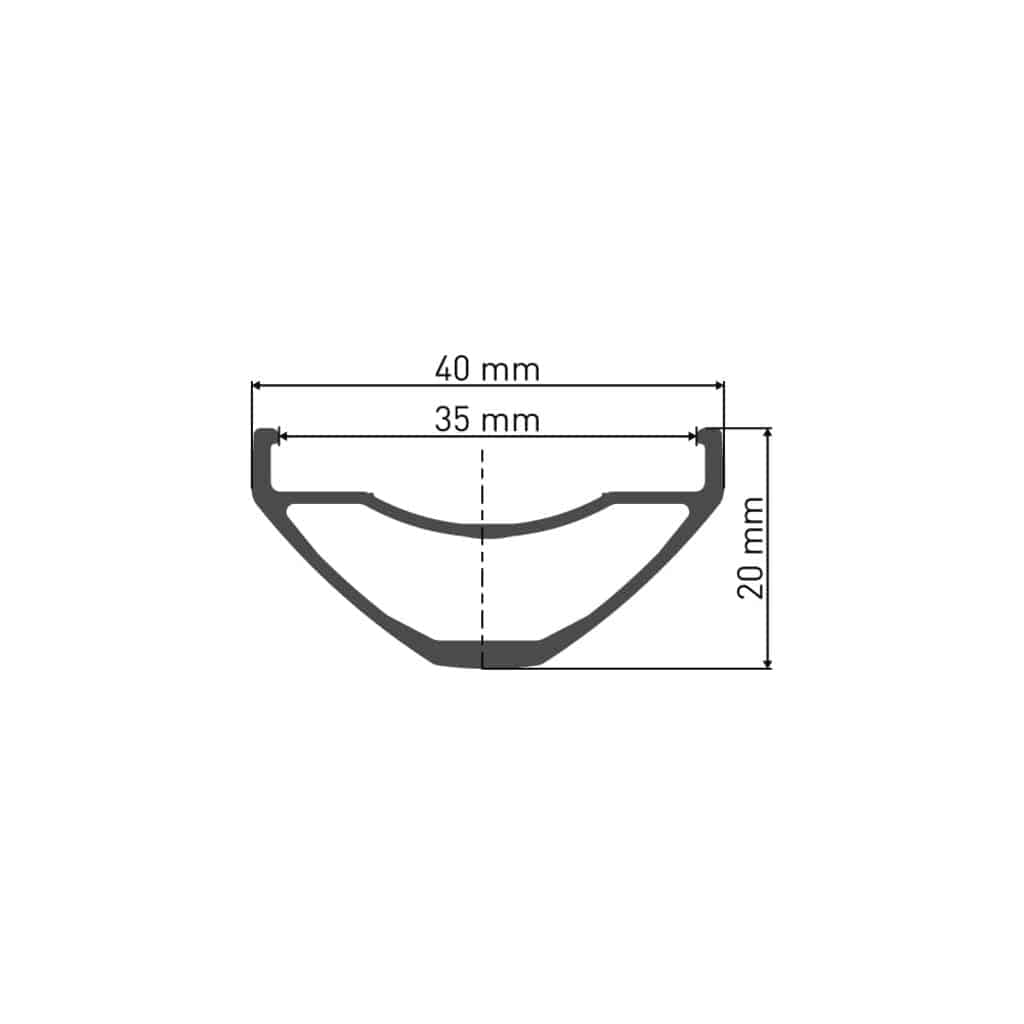 Voorwiel 29" DT Swiss H1900 Spline 35 Boost Disc IS Aluminium Zwart - Le Coq Wielerartikelen