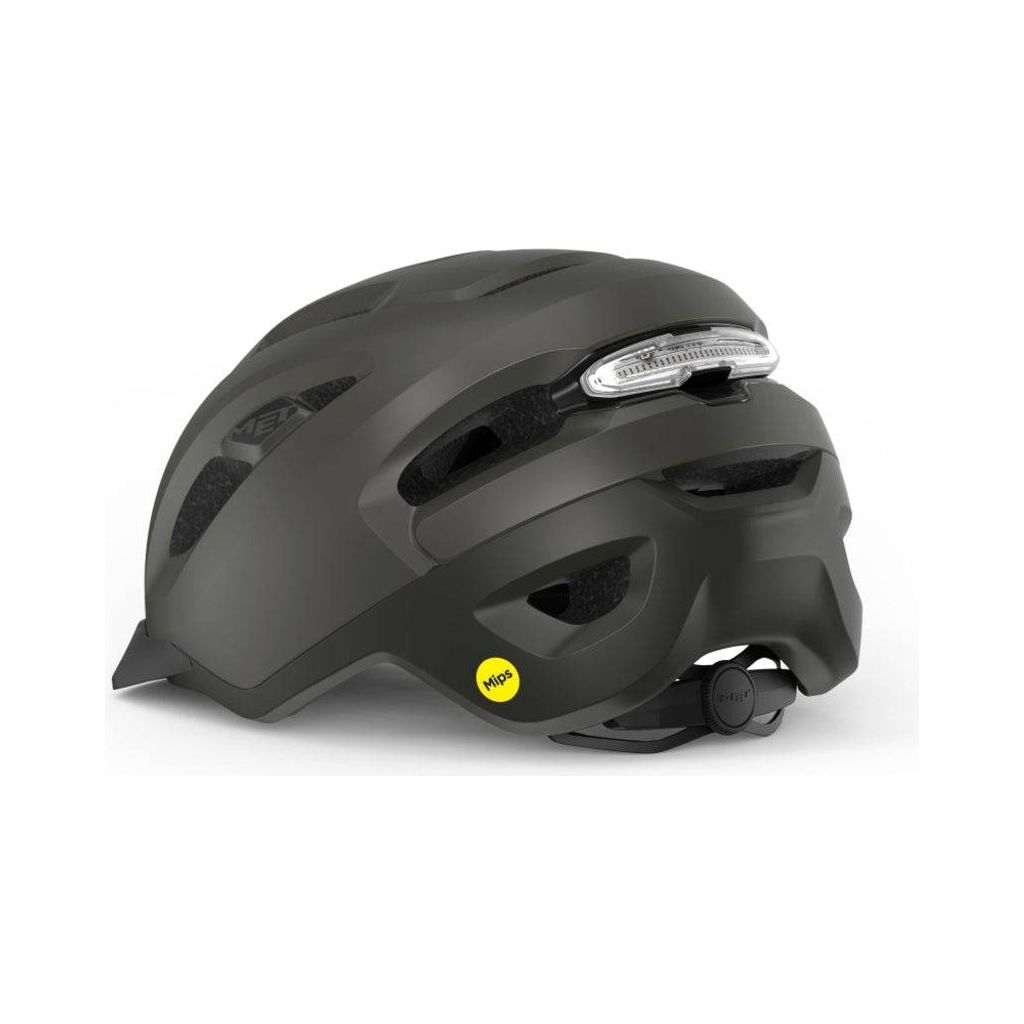 MET Urbex Mips E-bike helm met ventilatieopeningen en zwart design, geschikt voor veilig fietsen op de e-bike.