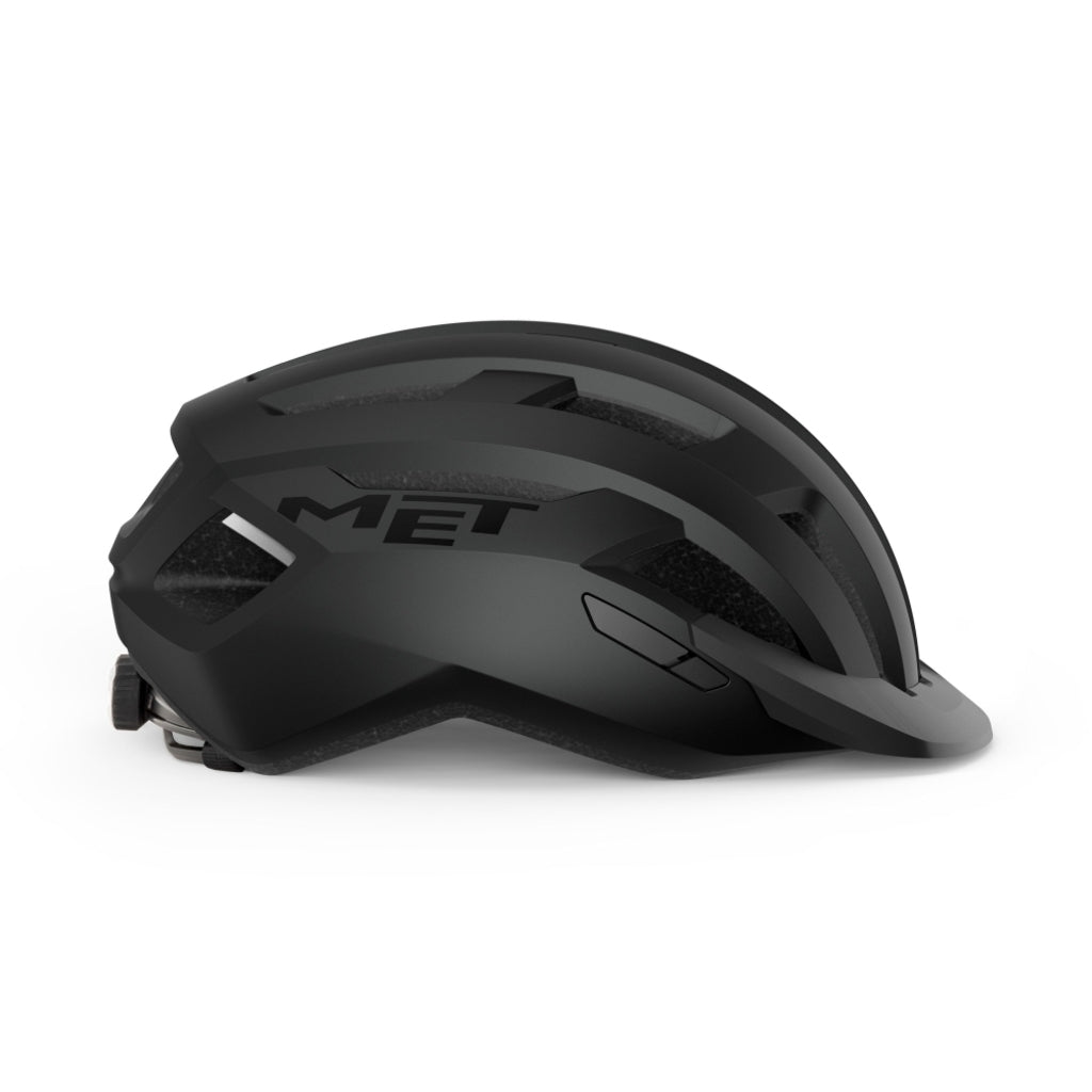 MET Allroad MTB helm met Mips, zwarte fietshelm met verstelbare riem en ventilatieopeningen voor mountainbiken.