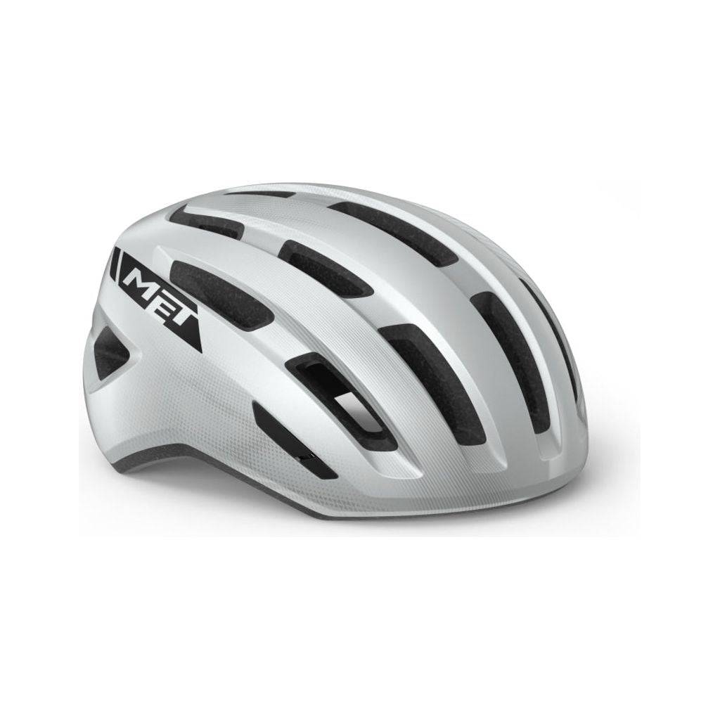 MET Racefietshelm Miles met ventilerend ontwerp en aerodynamische vorm, geschikt voor wielrenners en fietsers.