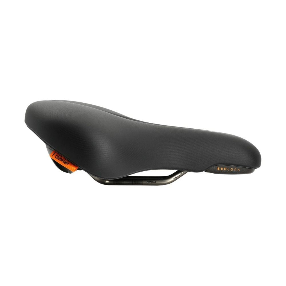 Selle Royal Explora Relaxed stadsfiets en e-bike zadel, comfortabel en ergonomisch ontworpen voor ontspannen rijden.