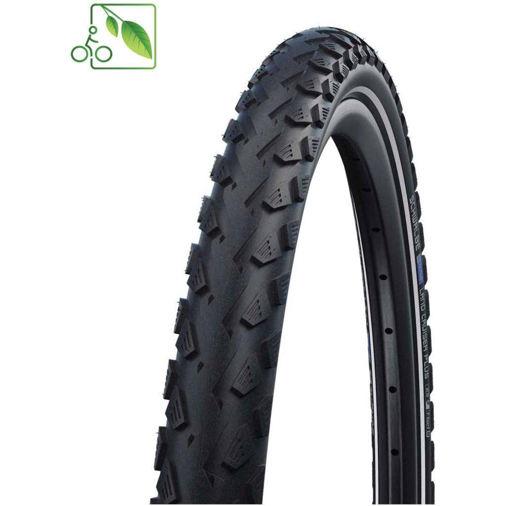 Schwalbe Buitenband 28" Land Cruiser Plus Green PunctureGuard - Zwart - Le Coq Wielerartikelen