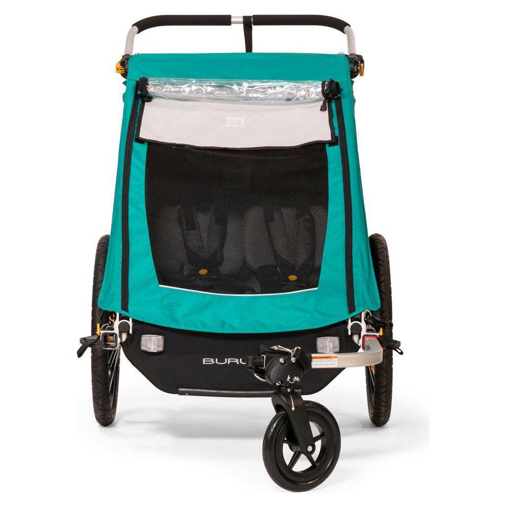 Burley Fietskar Encore X 2 Kind Turquoise - Le Coq Wielerartikelen
