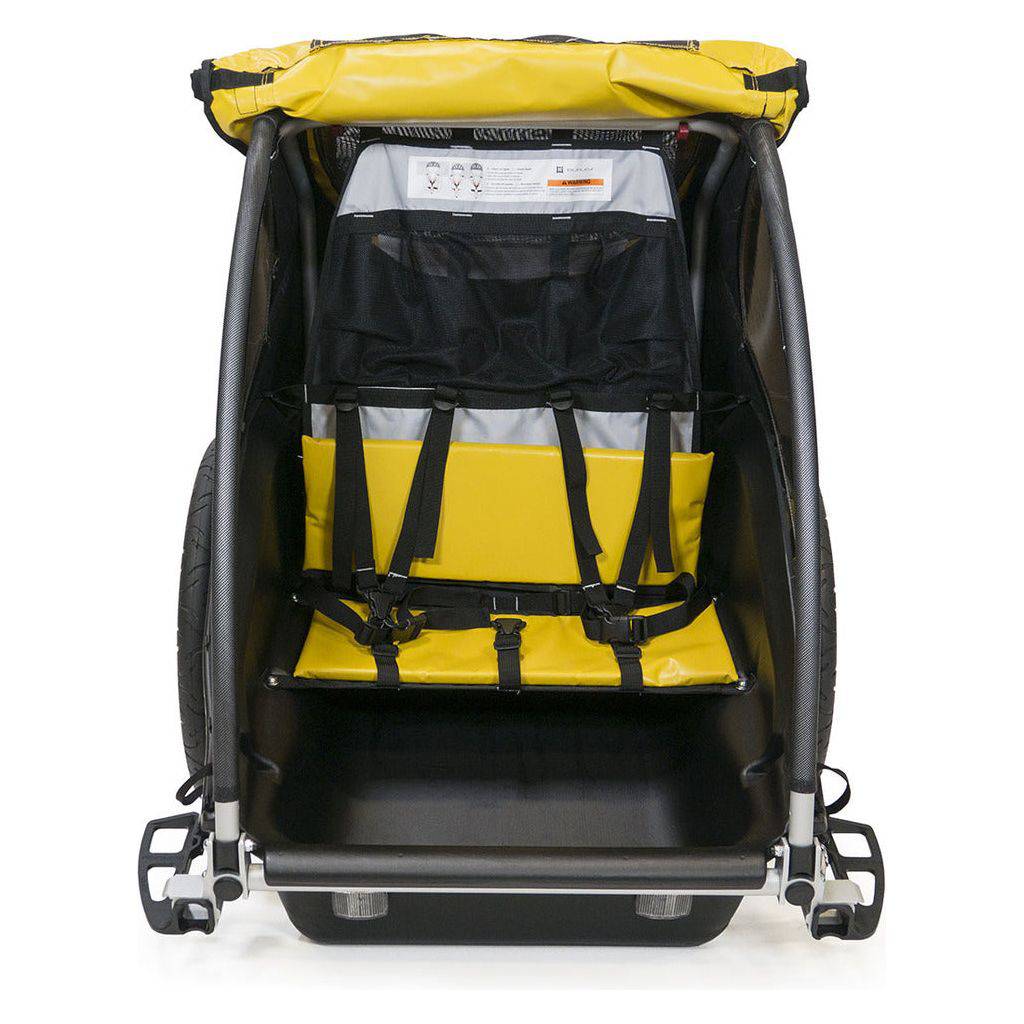 Burley Fietskar Rental Cub 2 Kind Yellow - Le Coq Wielerartikelen