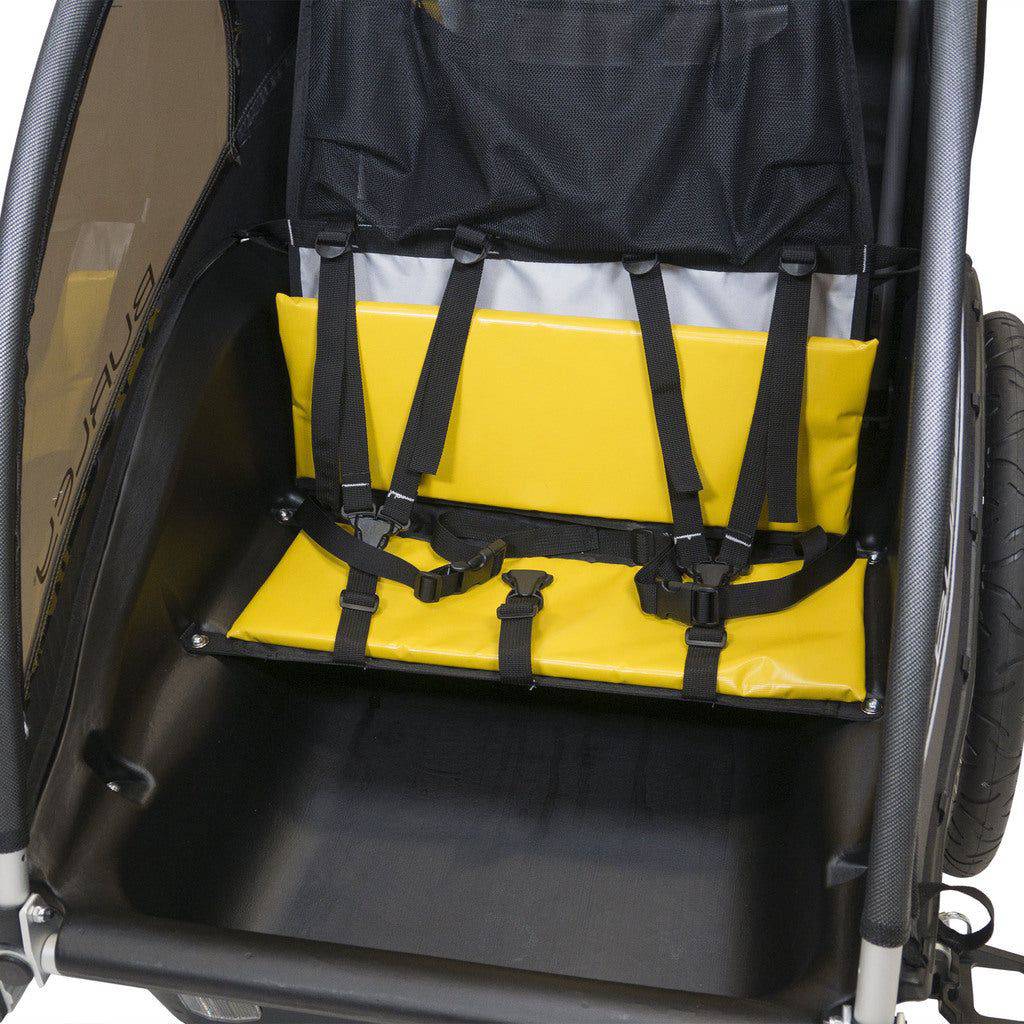 Burley Fietskar Rental Cub 2 Kind Yellow - Le Coq Wielerartikelen