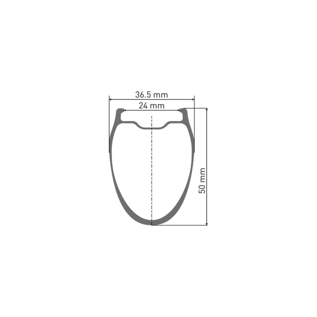 Achterwiel 28" DT Swiss GRC1100 Dicut 50 DB CA 13V Disc CL Carbon Zwart - Le Coq Wielerartikelen