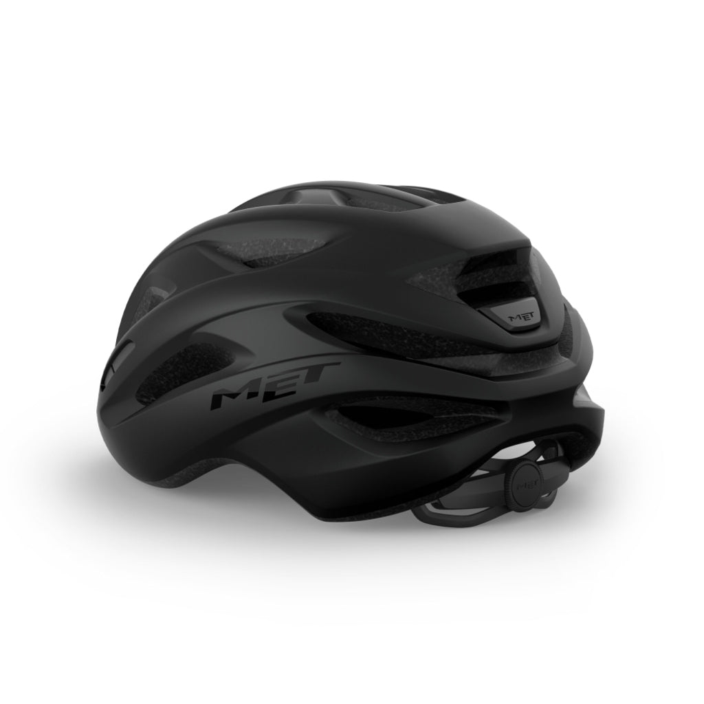 MET racefietshelm Idolo, lichte en aerodynamische fietshelm met ventilatiegaten voor racefietsers, zwart en grijs design