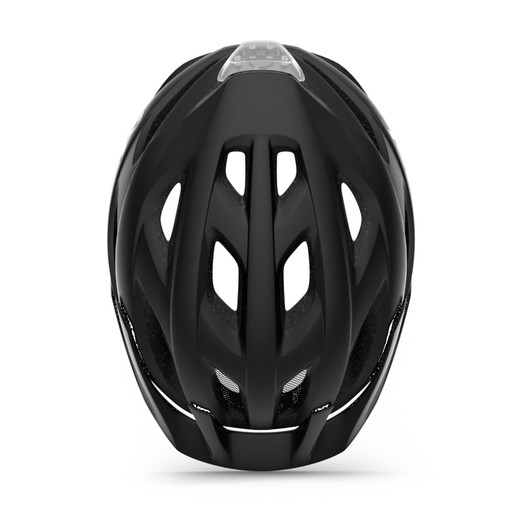 MET MTB-helm met MIPS-systeem, urban en mountainbike, lichtgewicht en veilige fietshelm zichtbaar van voren.