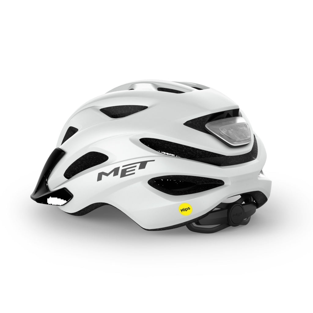 MET MTB helm Crossover met MIPS, urban en mountainbike fietshelm met stevige constructie en ventilatieopeningen.