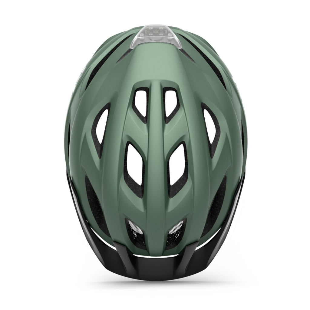 MET Crossover MTB fietshelm met MIPS, zwart met verstelbare kinband en ventilatiegaten voor urban en mountainbiken.