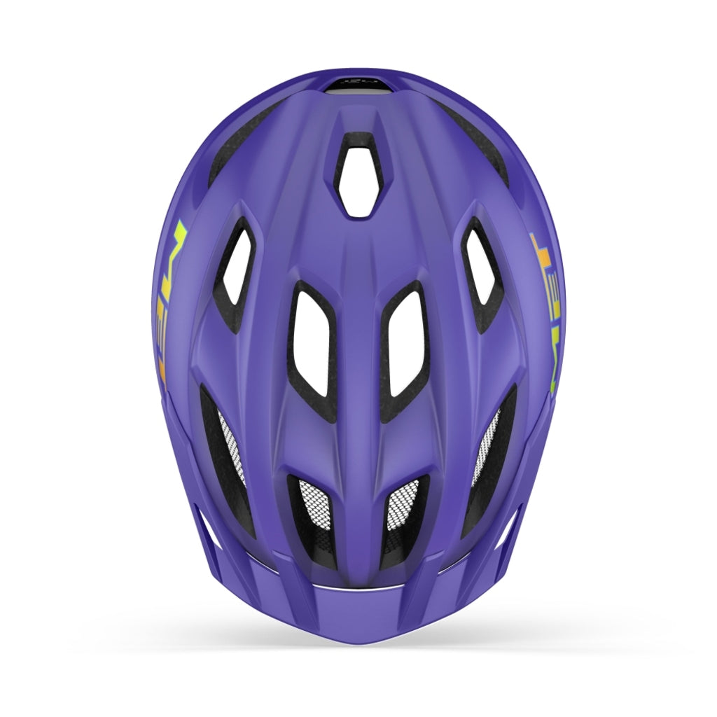 Kindersfietshelm MET Crackerjack met MIPS en LED-verlichting, opvallend design en veilige pasvorm voor jonge fietsers.