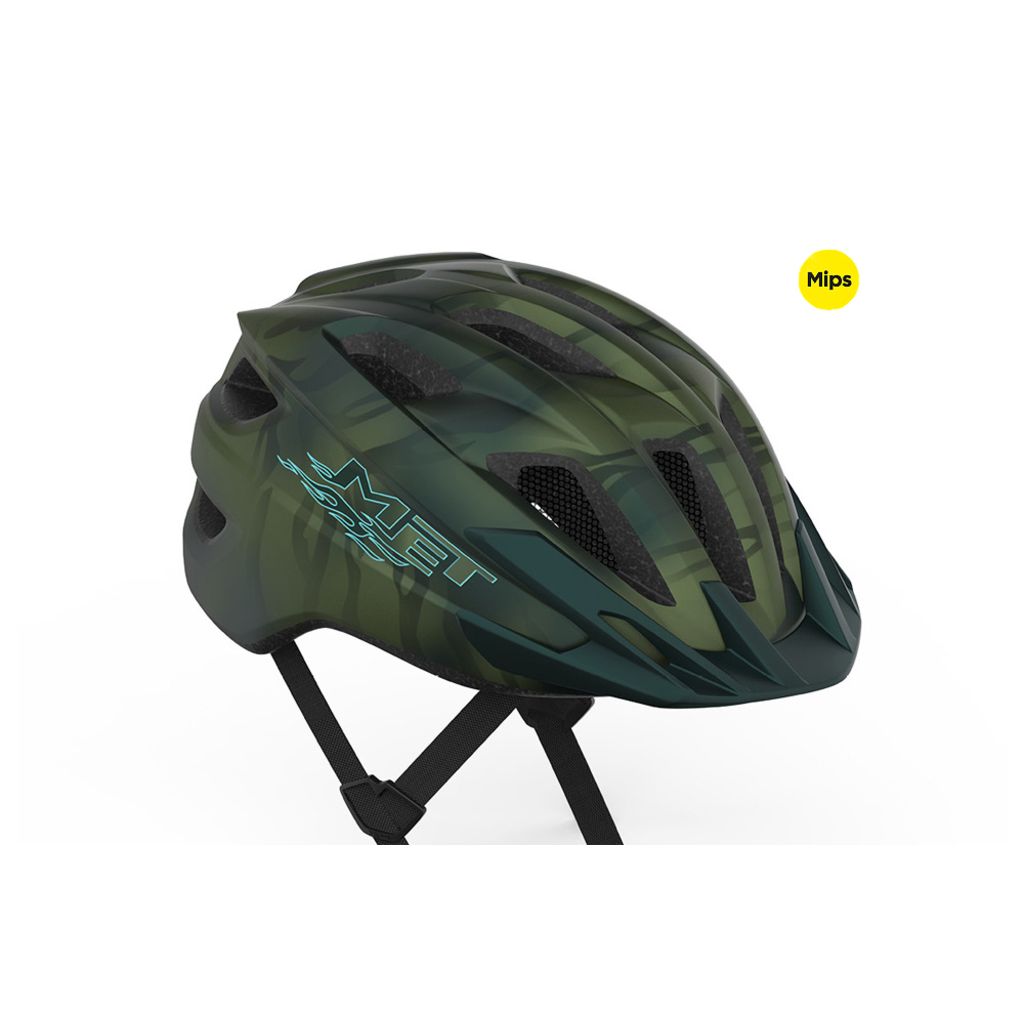 Casque de vélo enfant MET Crackerjack avec système MIPS et éclairage LED