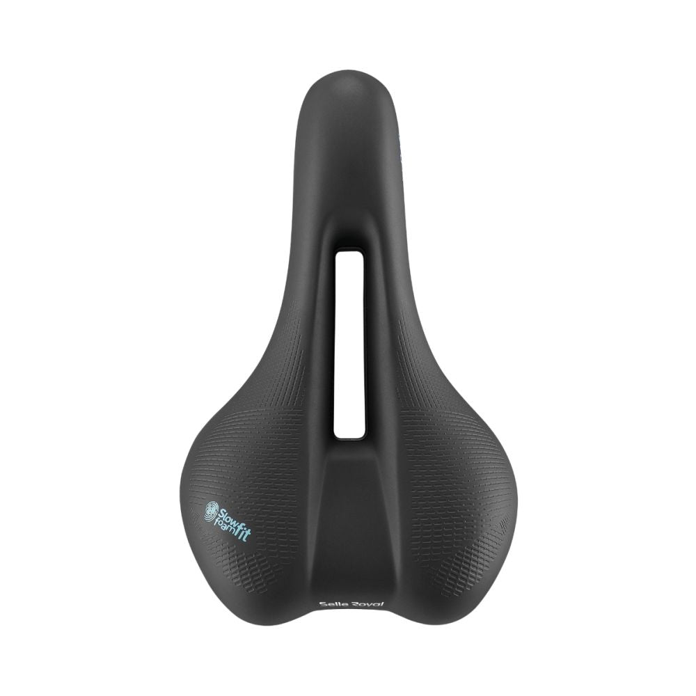 Selle Royal Float Athletic Slow Fit foam zadel voor stadsfietsen en e-bikes, comfortabel en ergonomisch ontworpen.