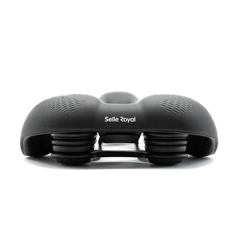 Zwart Selle Royal Float Relaxed Urban Life zadel met Slow Fit schuim voor stadsfietsen en e-bikes, comfortabel en ergonomisch ontworpen