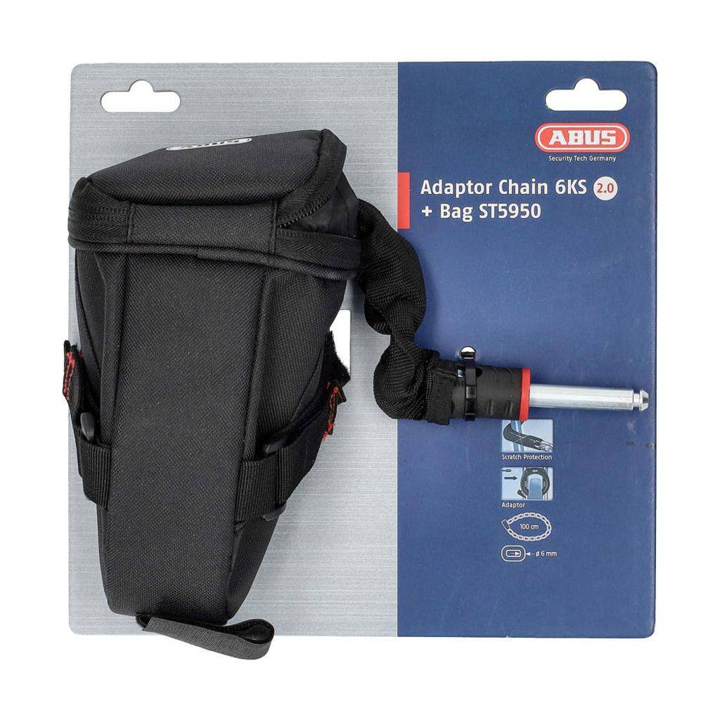 Abus Kettingslot ACH 2.0 ST5950 Insteek x 6mm - Zwart - Le Coq Wielerartikelen