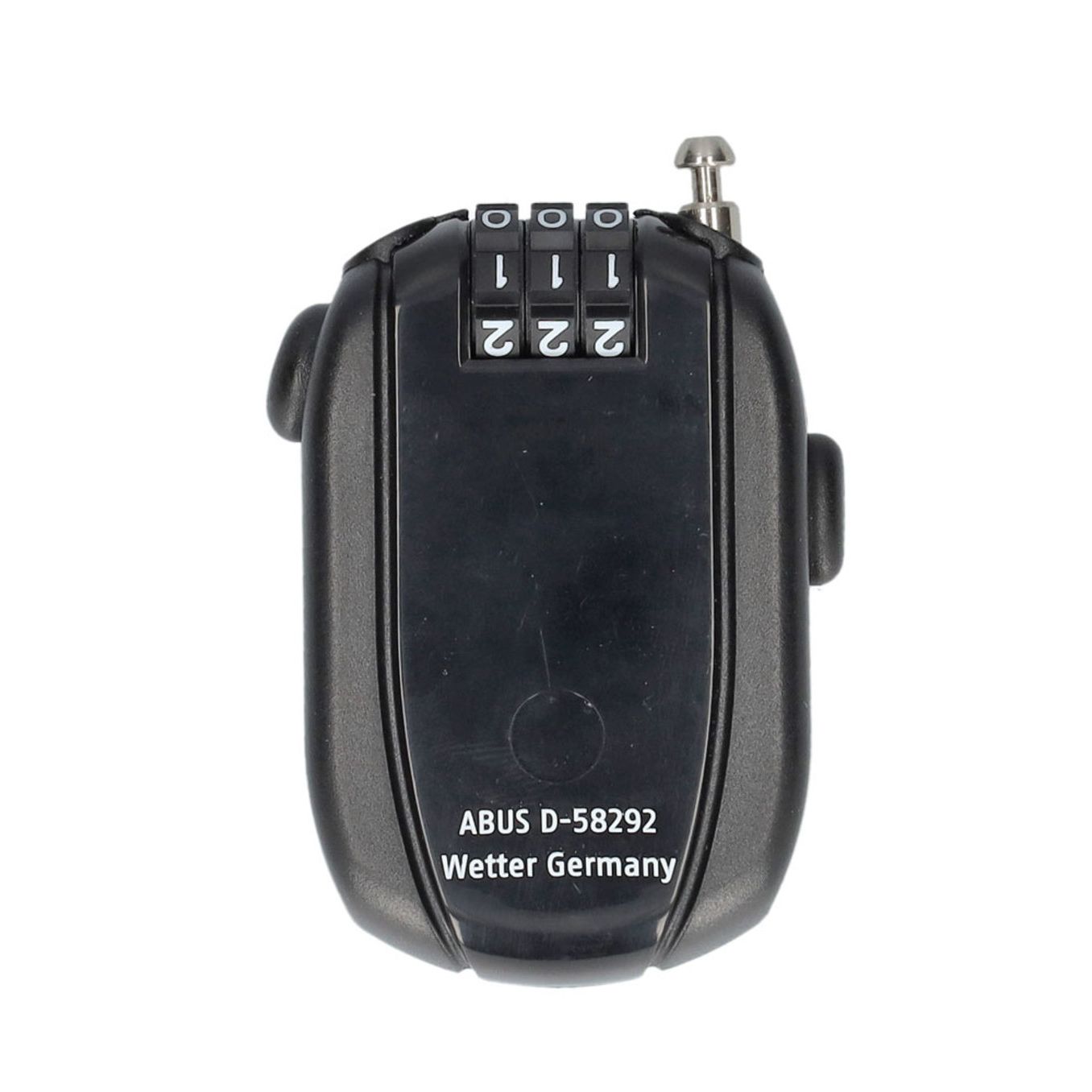 Abus Combiflex Stopover kabelslot, 65 cm lang, zelfoprollend met 1,2 mm dikte, geschikt voor beveiliging van fietsen en eigendommen