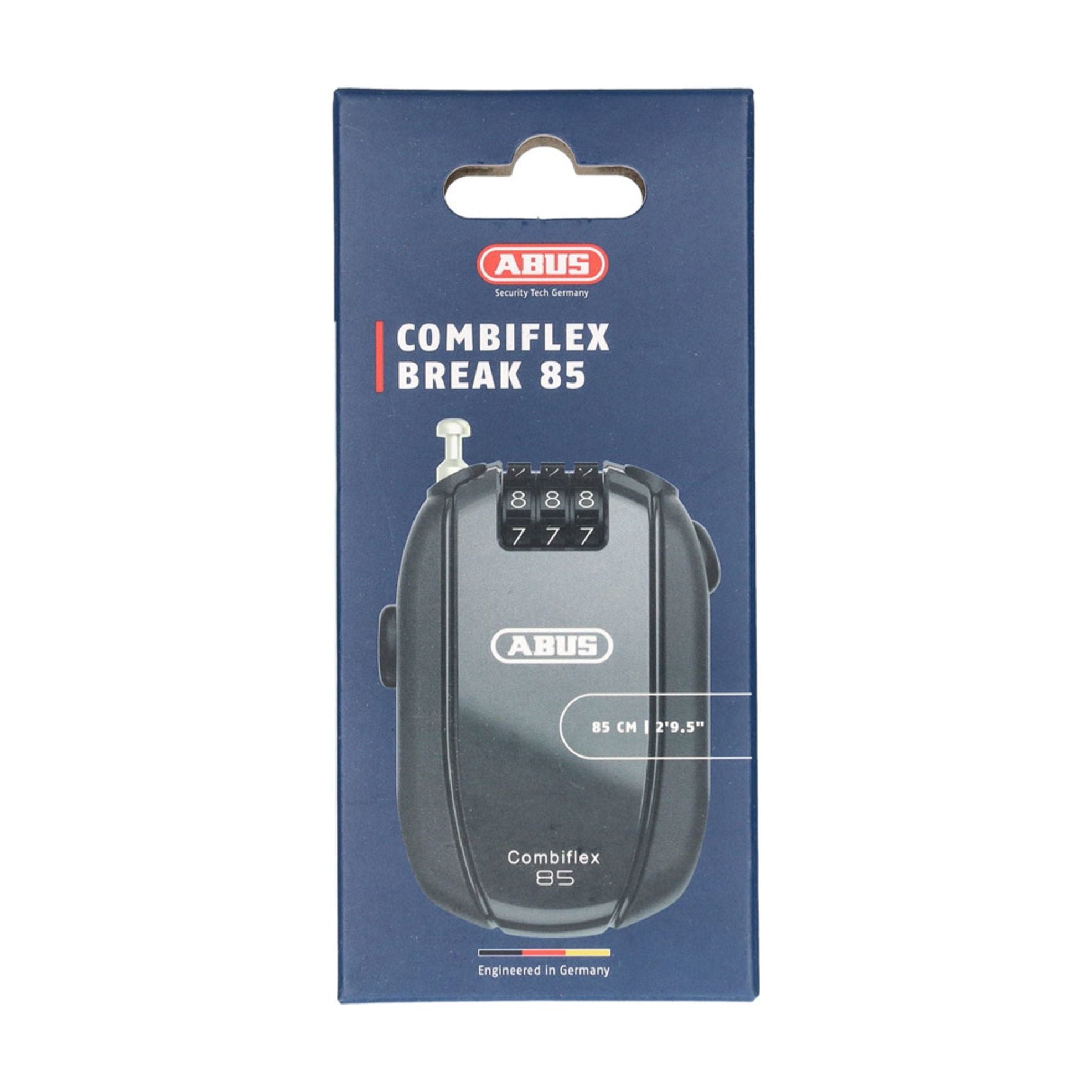 Abus Combiflex Break kabelslot van 85 cm en 1,8 mm dikte, flexibel en stevig voor beveiligingsdoeleinden