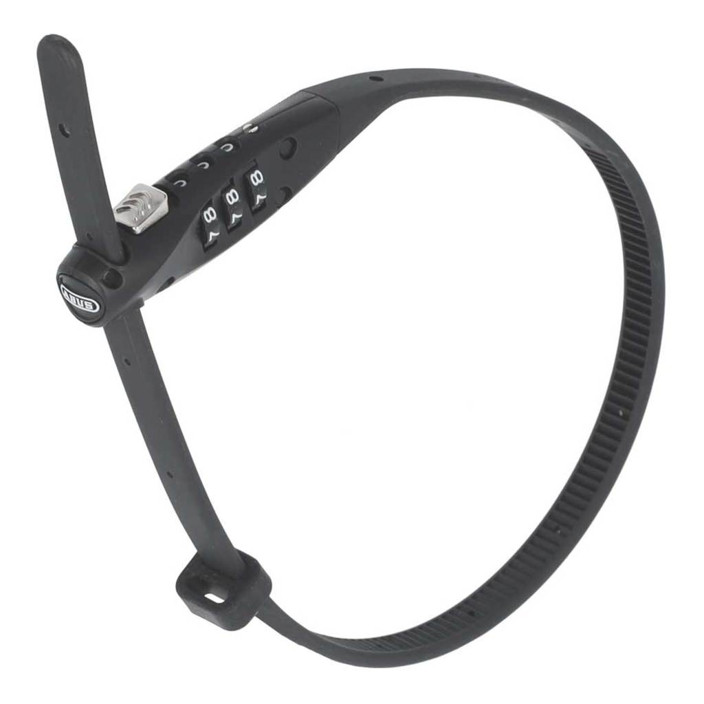 Abus Combiflex Travelguard kabelslot met 3-cijferige code en stevige metalen behuizing, geschikt voor reisbeveiliging.