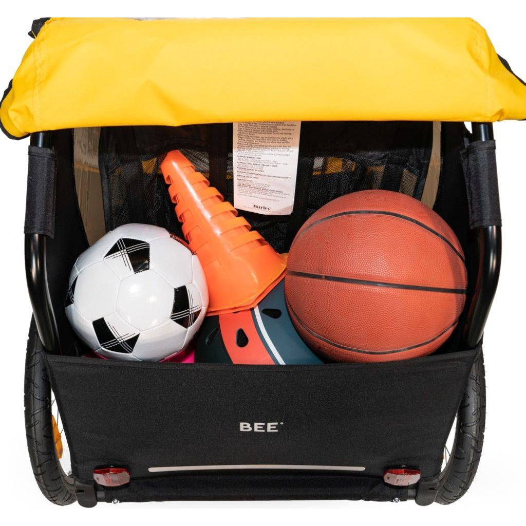 Burley Fietskar Bee Double 2 Kind Yellow / Black MY23 - Le Coq Wielerartikelen