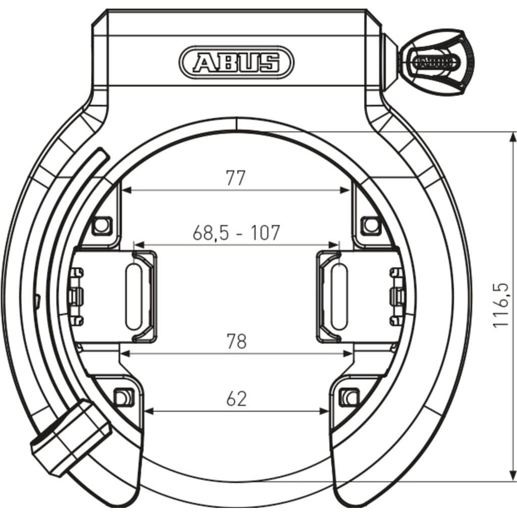 Abus Ringslot Xplus 6950M Art 2 - Le Coq Wielerartikelen