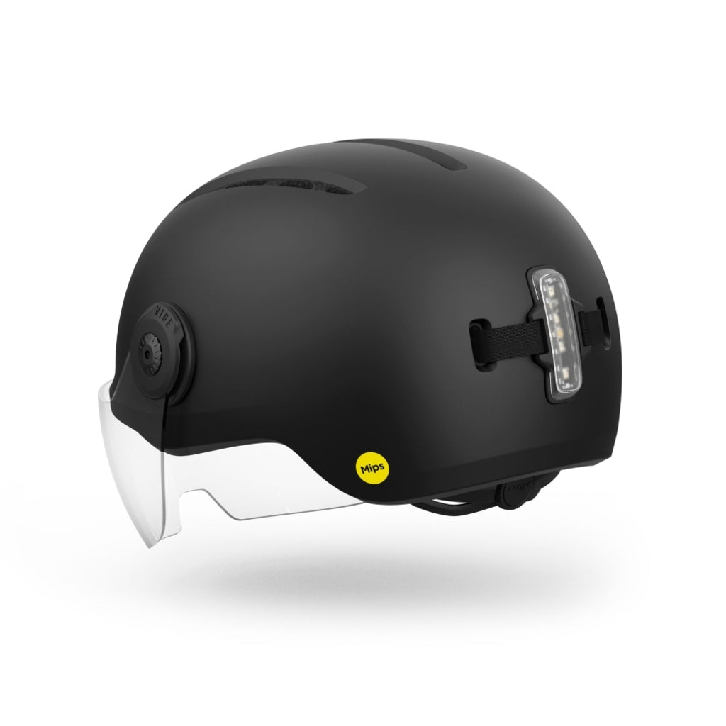 MET Vibe On MIPS speed pedelec helm met aerodynamisch ontwerp en veiligheidskenmerken, geschikt voor stad en e-bike.