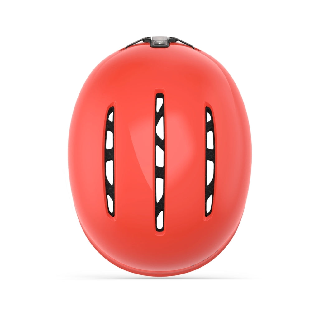 MET Vibe urban e-bike helm met USB LED-achterlicht, ademend ontwerp en comfortabele pasvorm voor stadsritten.