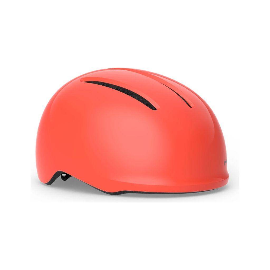 MET Vibe urban e-bike helm met USB LED-achterlicht en ventilatieopeningen, lichtgewicht en veilig voor stadsritten.
