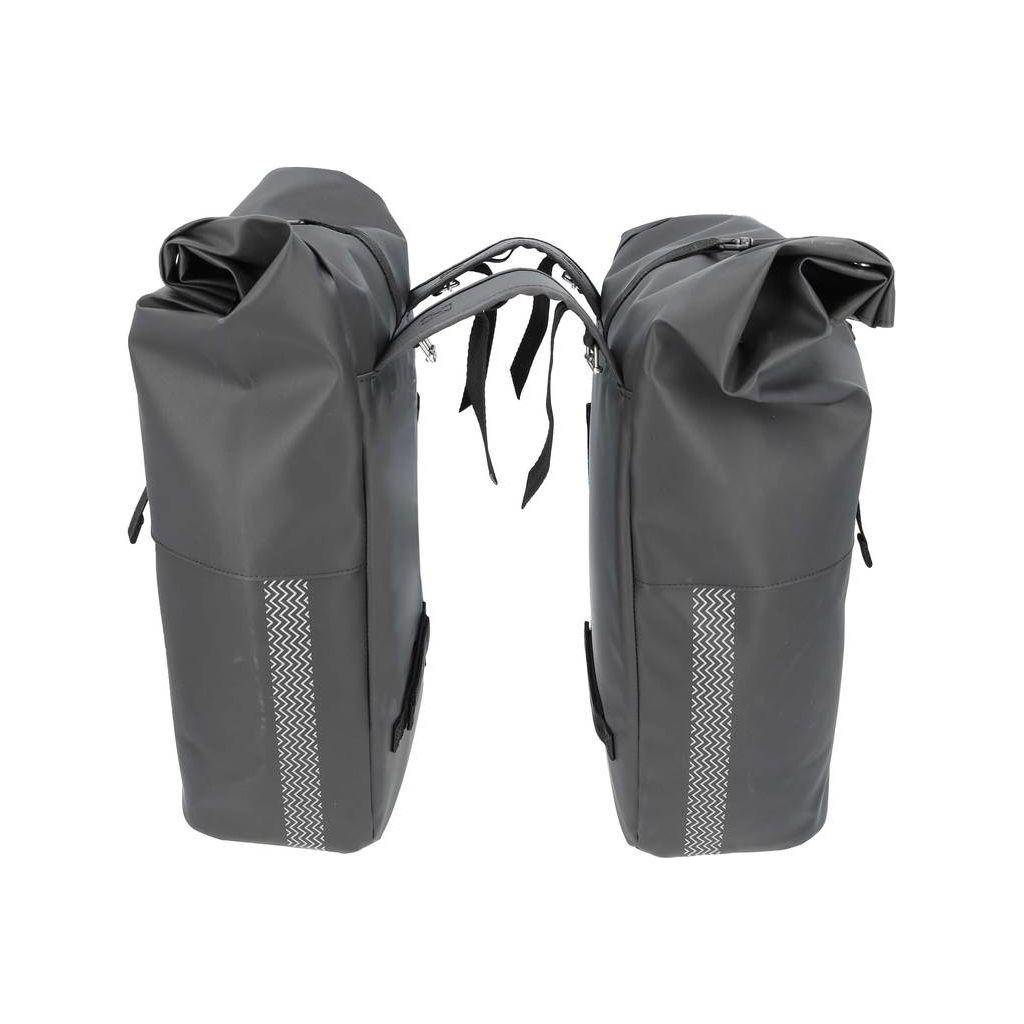 New Looxs Dubbele Fietstas Nyborg Double 34 Liter -Zwart - Le Coq Wielerartikelen