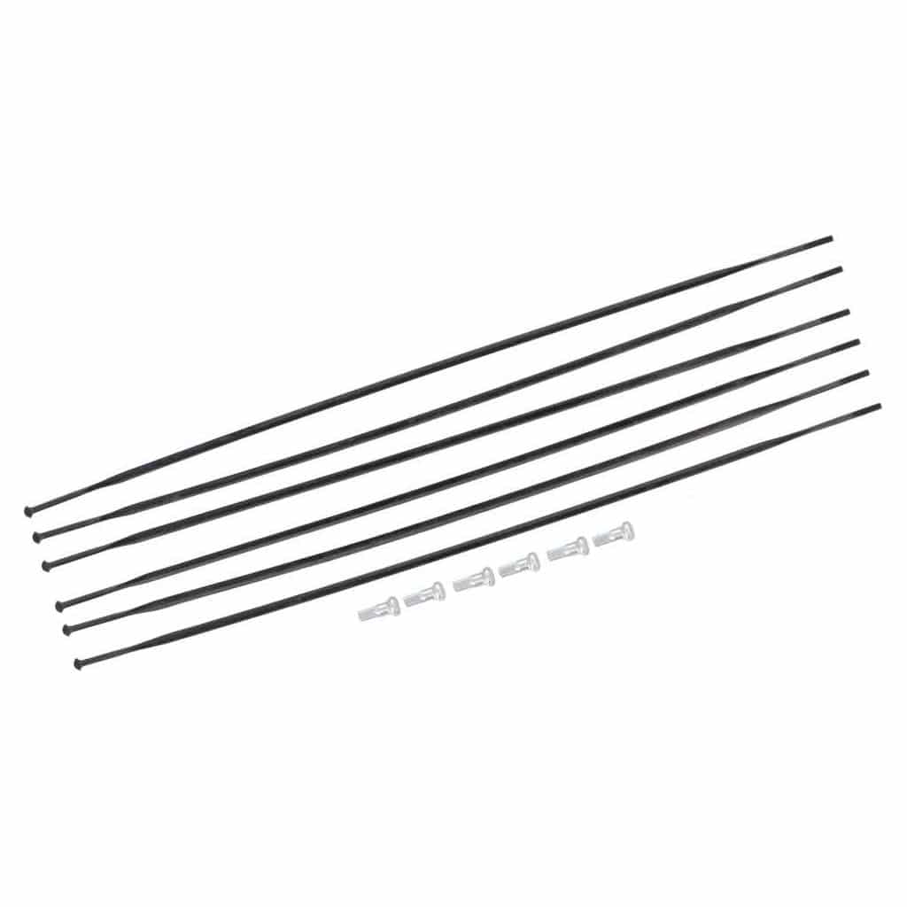 Spaakkit DT Swiss ARC1100 Dicut 62 Wide DB Voor + Achter Zwart Set a 6 Stuks - Le Coq Wielerartikelen