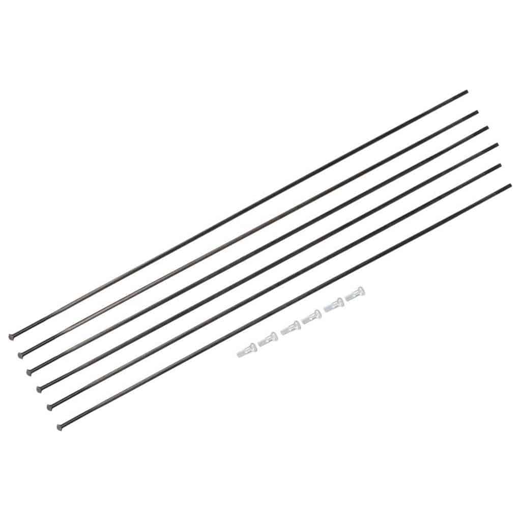 Spaakkit DT Swiss ARC1400 Dicut 62 Wide DB Voor + Achter Zwart Set a 6 Stuks - Le Coq Wielerartikelen