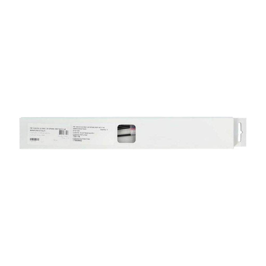 Spaakkit DT Swiss PR1400 Dicut 32 OXiC Voor + Achter 2 Cross Zwart Set a 6 Stuks - Le Coq Wielerartikelen