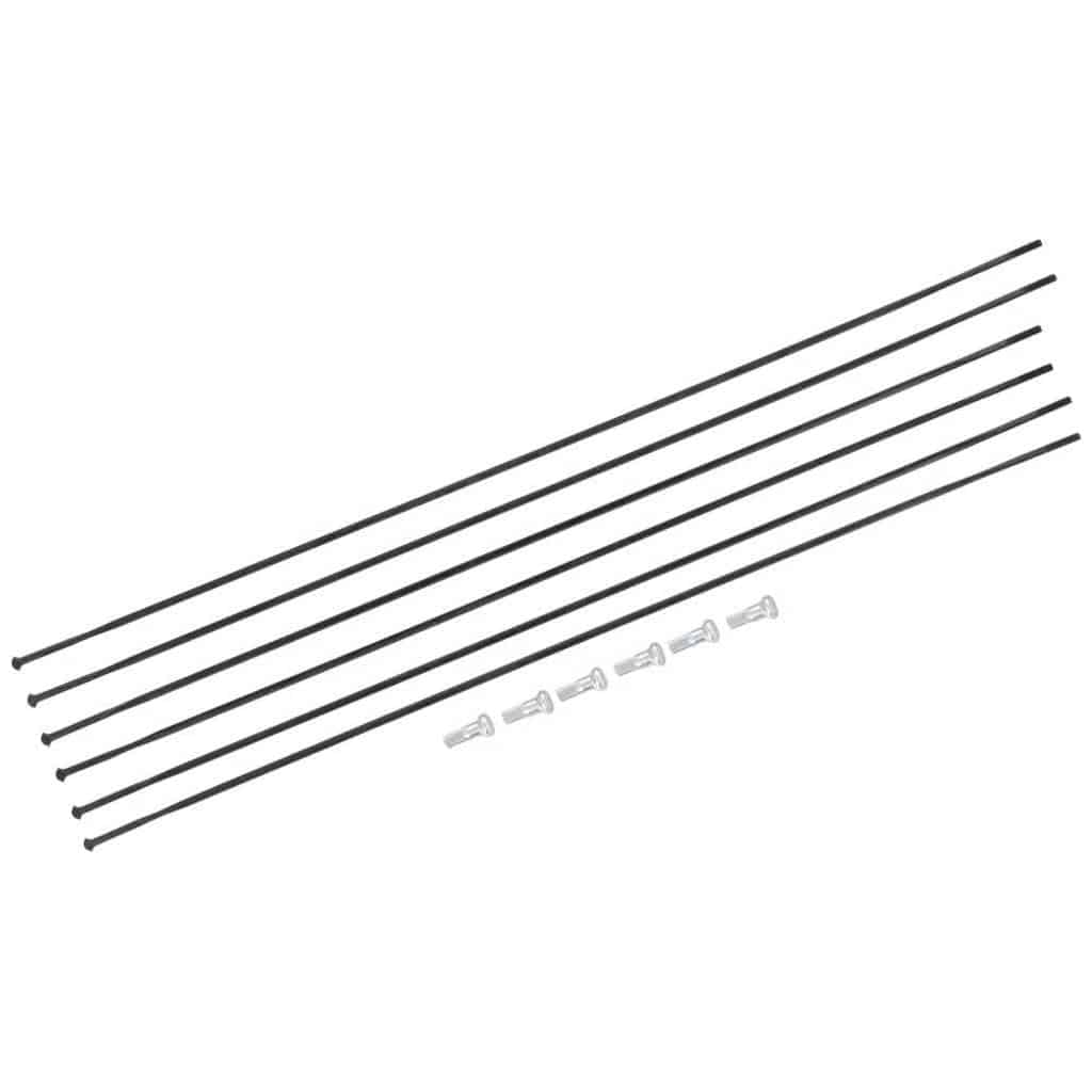 Spaakkit DT Swiss PR1400 Dicut 21 Voor + Achter Zwart Set a 6 Stuks - Le Coq Wielerartikelen
