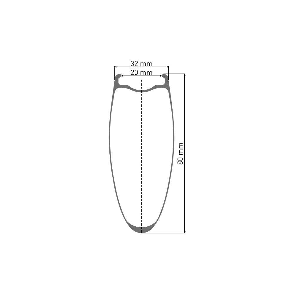 Achterwiel 28" DT Swiss ARC1400 Dicut 80 DB SH 10/11V Carbon Zwart - Le Coq Wielerartikelen