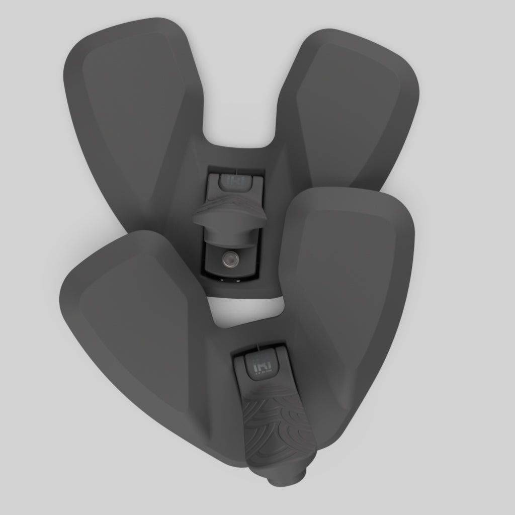 Urban Iki Duod Junior Beschermplaat - Zwart - Le Coq Wielerartikelen