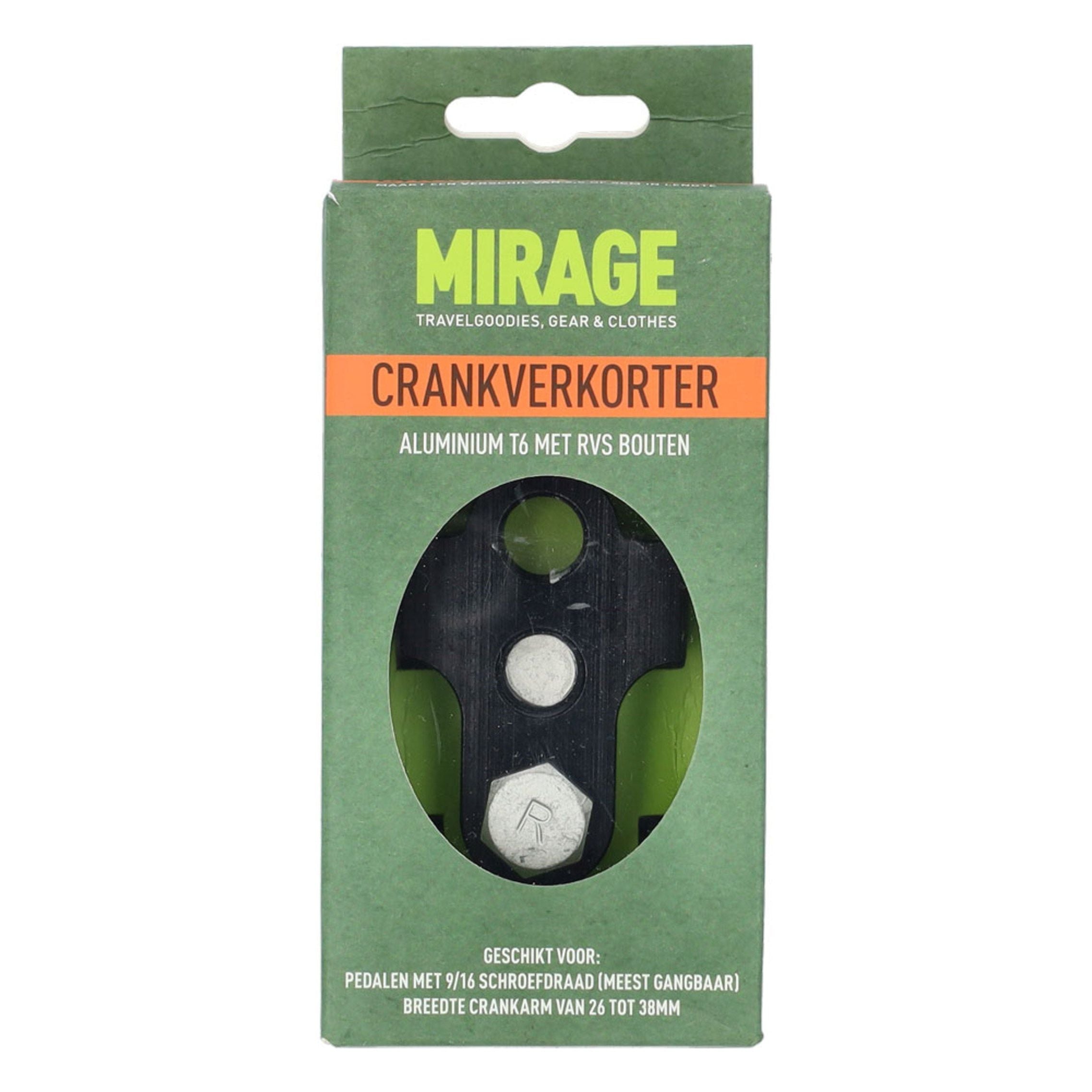 Mirage Crankverkorters (Cranco) Aluminium - Zwart - Le Coq Wielerartikelen