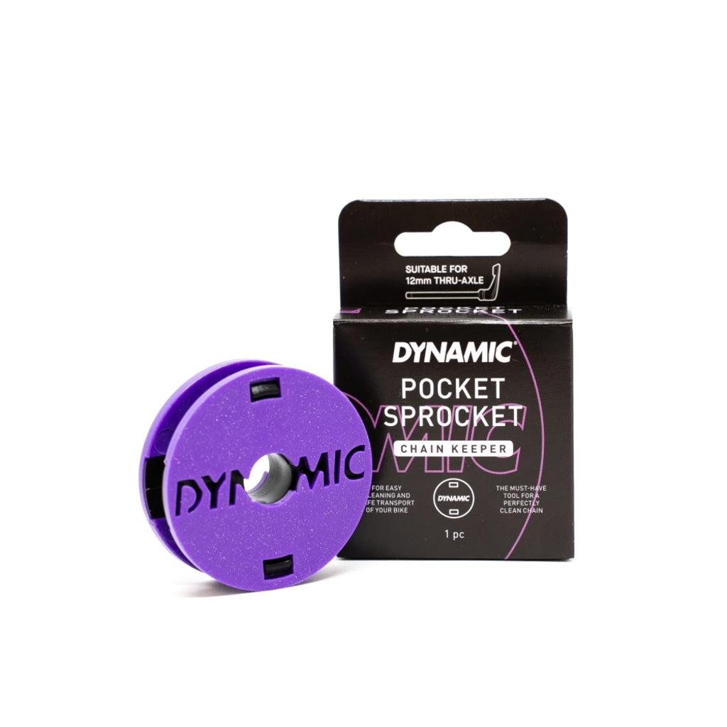 Dynamic kettinghouder Grs Pocket Sprocket in wit voor schoonmaakmiddelen, zichtbaar met comfortabele handgreep en stevige constructie