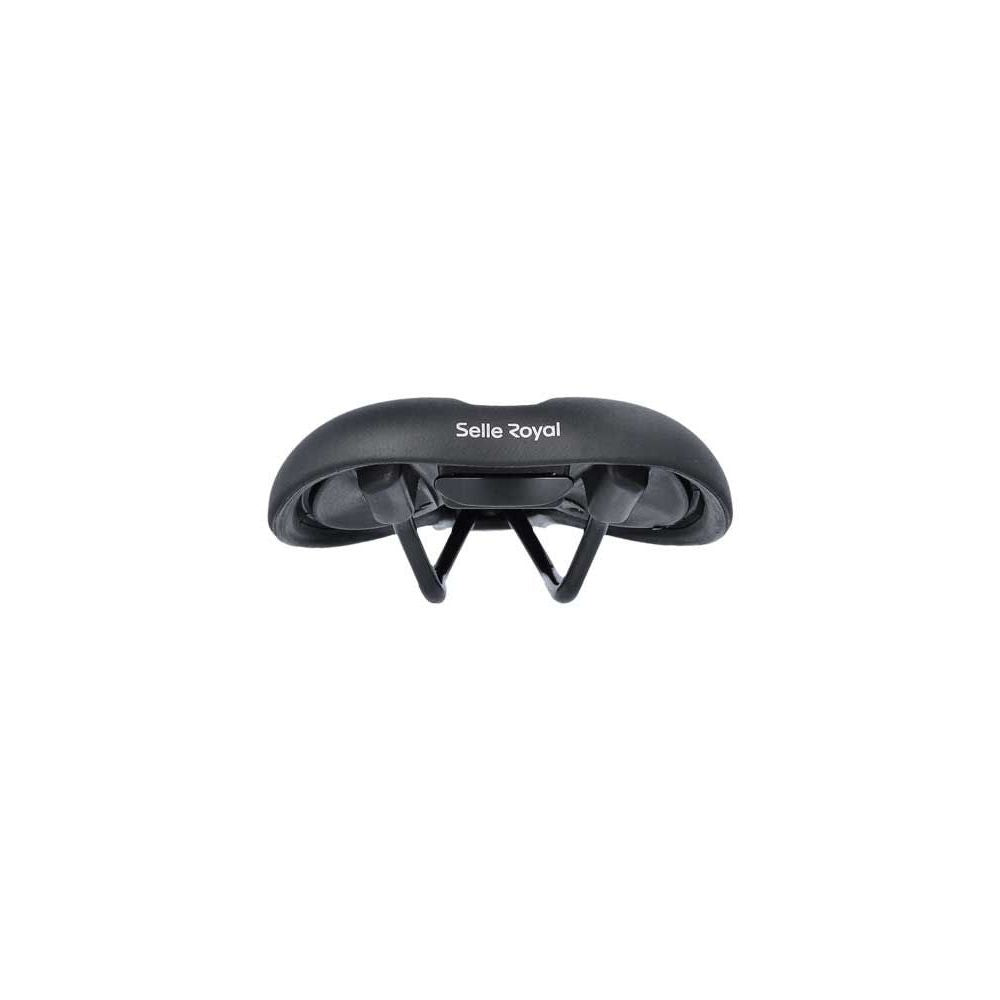 Zwarte Selle Royal Explora JR kinderzadel voor fiets met foam matrix vulling, geschikt voor 16-20 inch kinderfietsen.
