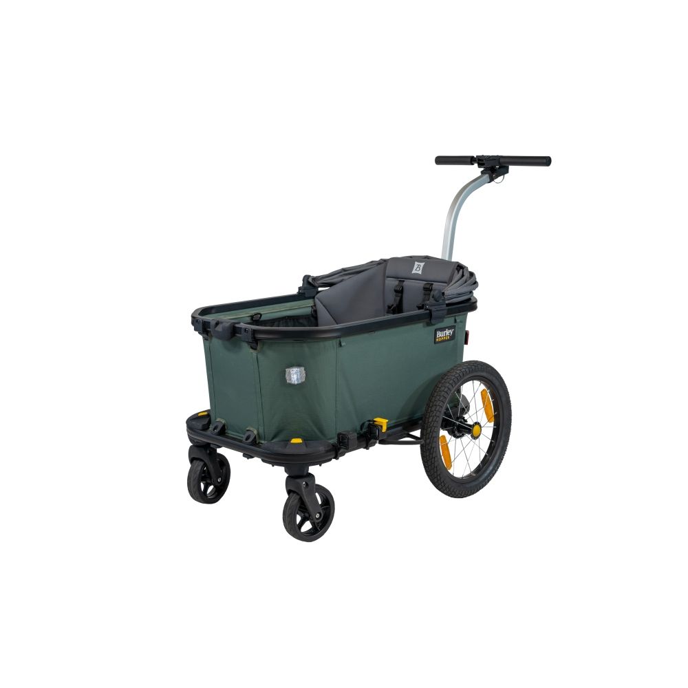 Burley Hopper Cargo Transport Fahrradanhänger 45 kg Grün/Schwarz