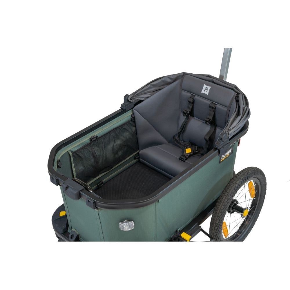 Burley Hopper Cargo Transport Fahrradanhänger 45 kg Grün/Schwarz