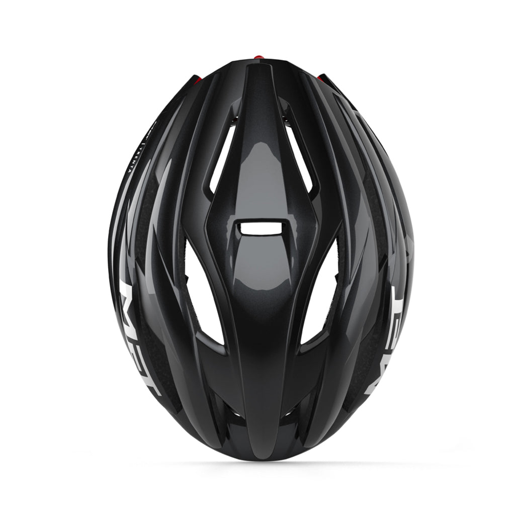 MET Trenta Mips racefietshoofdbescherming met ventilatiegaten, zwart, voor optimale veiligheid tijdens het fietsen