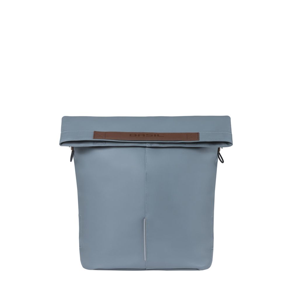Basil City Shopper fietstas voor een enkele bagagedrager, 14-16 liter capaciteit, met MIK-haken, zwart kleur en stevige constructie