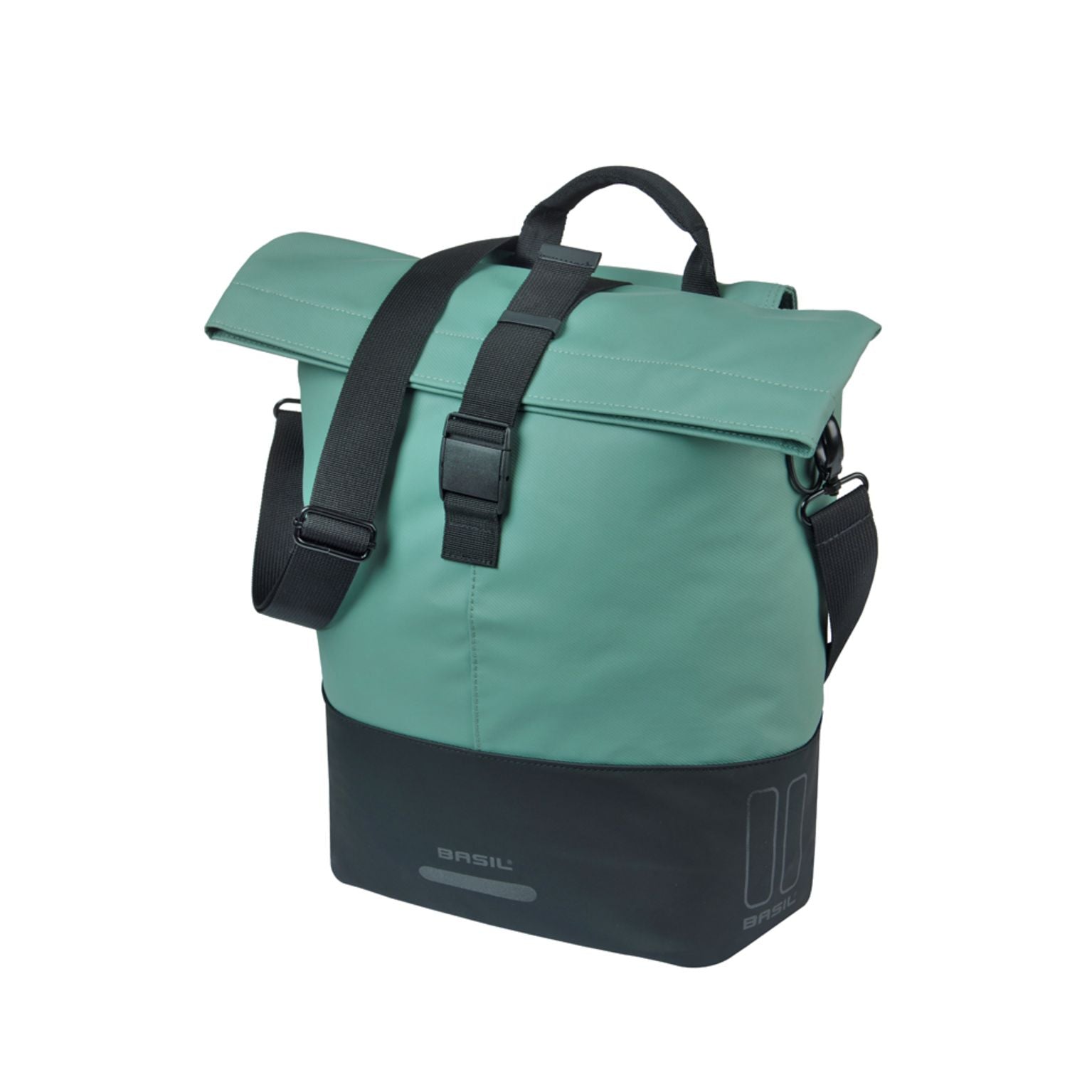 Basil Basil Cove Shoppertas 14-16 l met enkellaagse fietstassen met haken voor stevige bevestiging