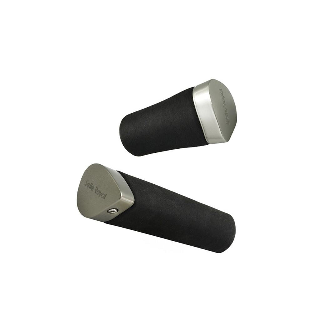 Selle Royal Nivo Gel Handvatset met Gel-Touch Iscc+ voor comfortabele grip op fiets, inclusief handvatten en bevestigingen.
