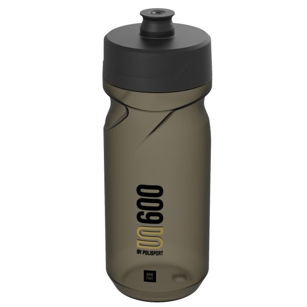 Polisport S600 bidon van 600 ml met schroefdop, lichtgewicht en geschikt voor fietsen, in heldere kleur met merklogo