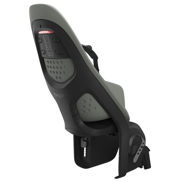 Thule Yepp 2 Maxi achterzitje voor fiets, framebevestiging met dualbeam-ophangsysteem, geschikt voor kinderzitje op fiets.